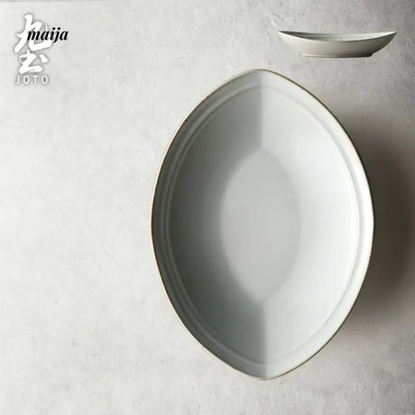 JOTO Japanese Retro Ceramic Dish Daily Steamed Fish Plate from JOTO