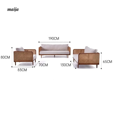 SLIGHTLYCOOL Sasha Rattan Sofa from SLIGHTLYCOOL