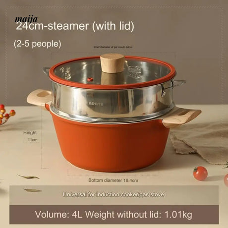 CAROTE Non-Stick Soup Pot for Stews and Frying from HOBBYTREE