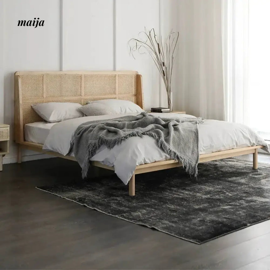 RATTAN CRAFTSMAN Silent Wooden Rattan Bed from RATTAN CRAFTSMAN