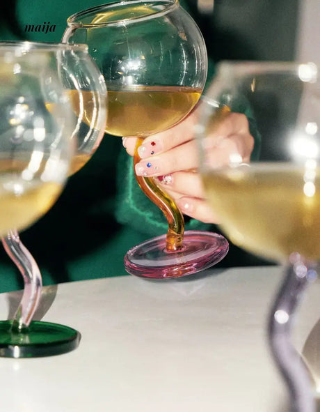 SOREMO Colourful Bubble Wine Glass from maija