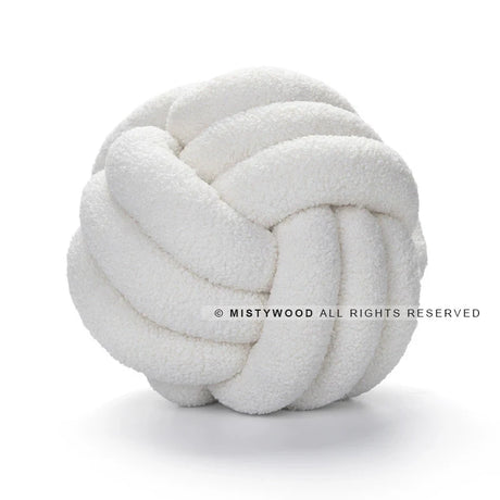 MISTYWOOD Lamb Cashmere Knot Pillow for Sofa from MISTYWOOD