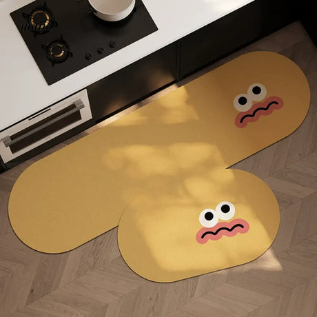 Happy Emoji Kitchen Mat from maija