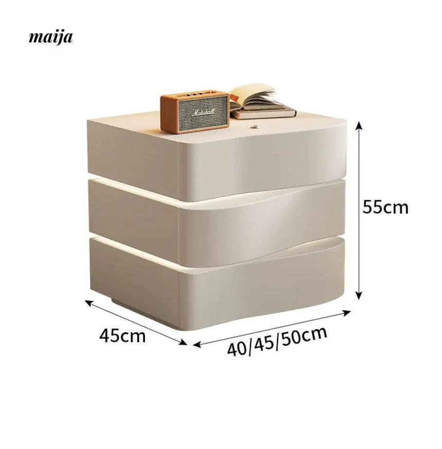 Maddie Solid Wood Bedside Table from maija