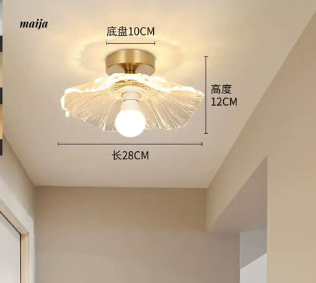 GVG Lotus Leaf Crystal Ceiling Light from GVG