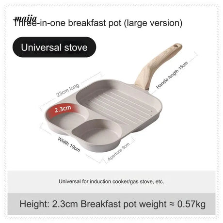 CAROTE Multi-Purpose Breakfast Pan for Eggs and Steak from CAROTE