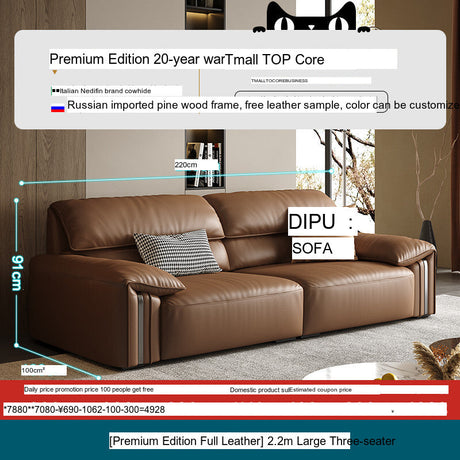 DIPU Kody Modern Retro Leather Sofa from DIPU