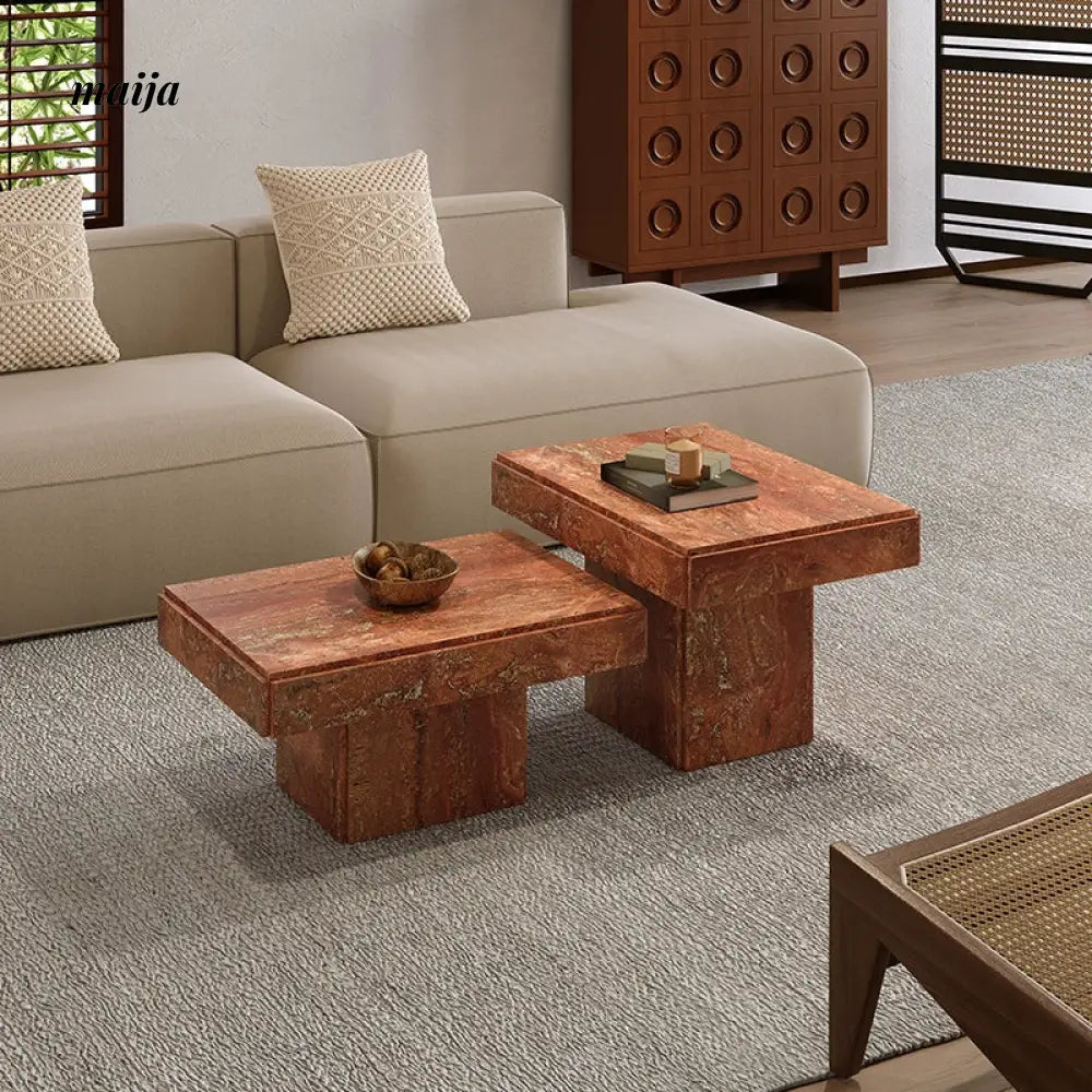Sana Natural Travertine Coffee Table from maija