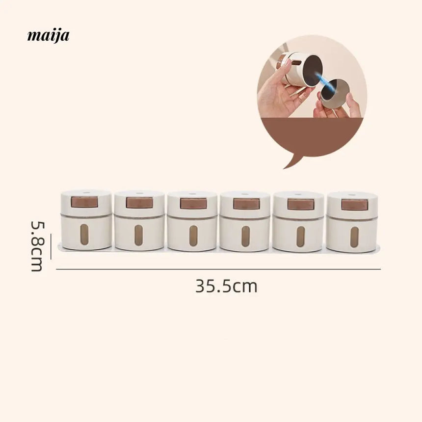 Magnetic Wall Mounted Spice Rack from maija