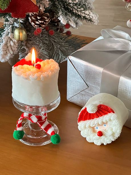MELONGIRL Christmas Tree Snowman Candle from MELONGIRL