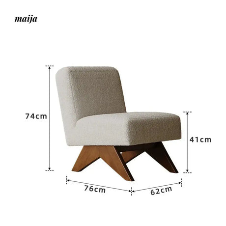 SMALL HIBISCUS Chandigarh Armless Sofa Chair from SMALL HIBISCUS