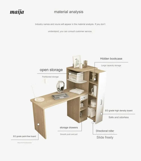 Anaya Desk with Shelves from maija