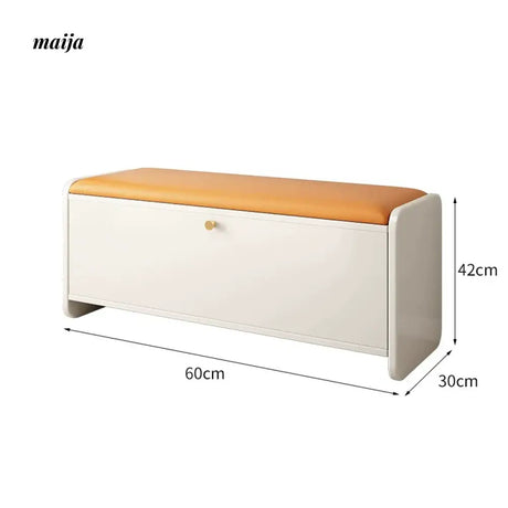 Huffman Solid Wood Shoe-Changing Stool from maija