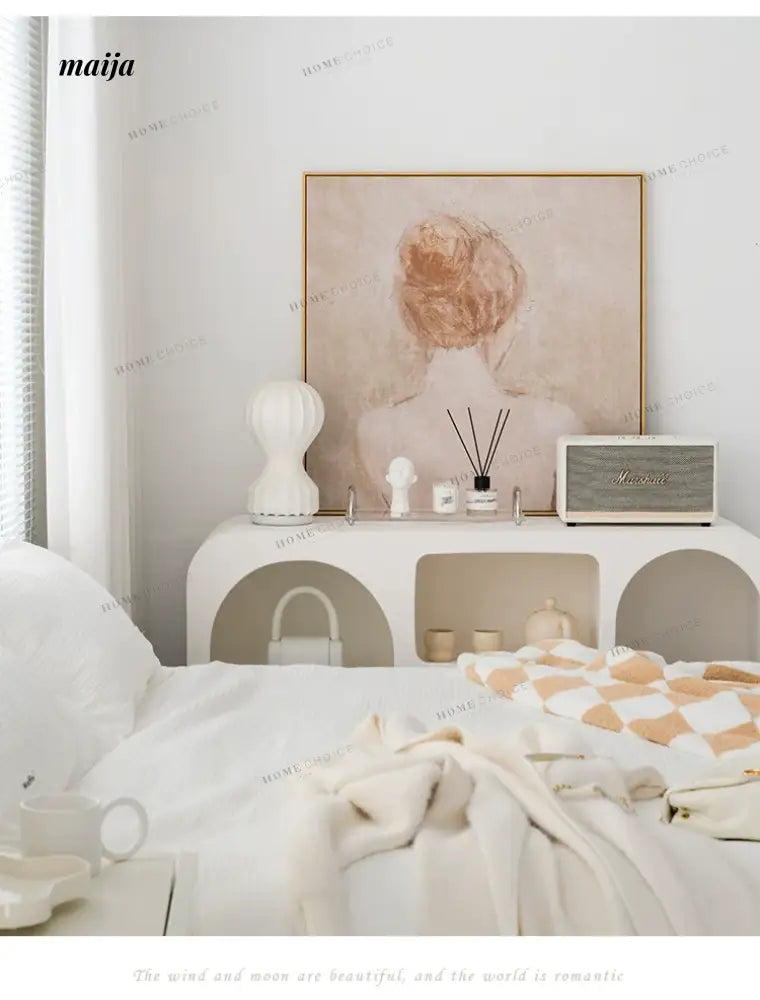 LIVINGPLUS White Modern Storage Stand from LIVINGPLUS
