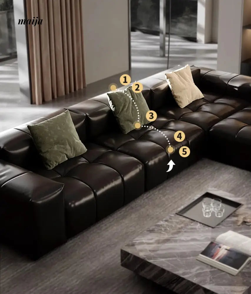[Pre-Order] Genuine Leather Modular Sofa from maija