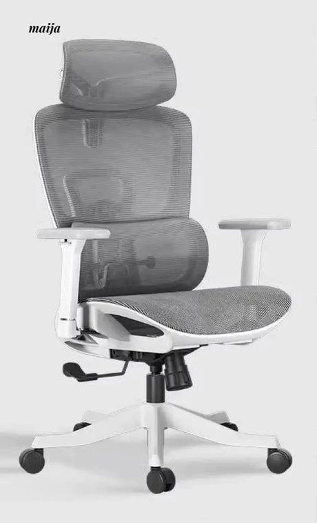 Black and White Ergonomic Office Chair from Hbada