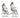 Black and White P7 Ergonomic Office Chair from Hbada