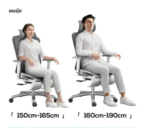 Black and White P7 Ergonomic Office Chair from Hbada