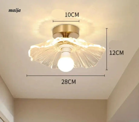 GVG Lotus Leaf Crystal Ceiling Light from GVG