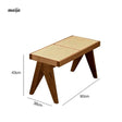 RATTAN CRAFTSMAN Wooden Shoe Bench from Lynn's Lamp