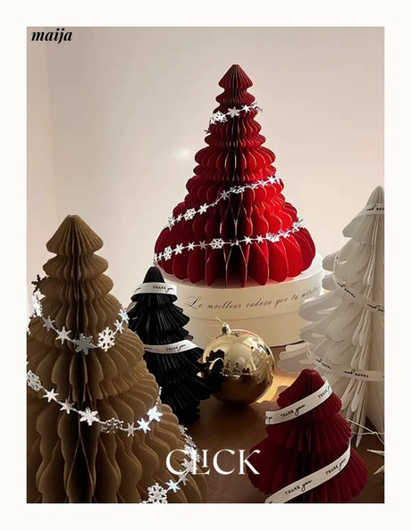 CLICK 3D Christmas Tree Origami Table Decor Stand Prop from CLICK