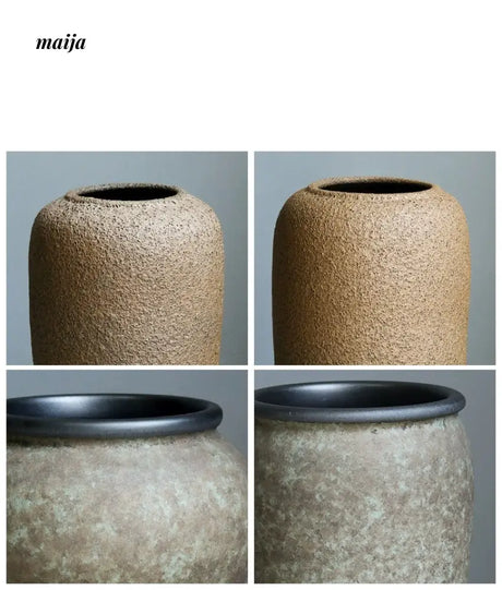 JOTO Retro Ceramic Large Vase Living Room Hotel Decoration from JOTO