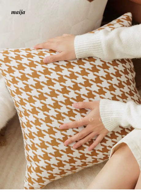 MISTYWOOD Modern Fox Pillow with Raccoon Design from MISTYWOOD