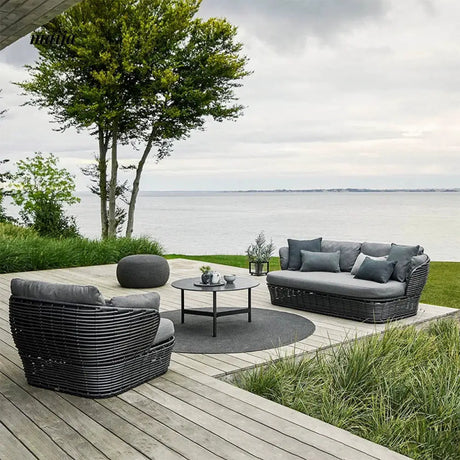 GERMAIN Estelle Rattan Sun Lounger from GERMAIN
