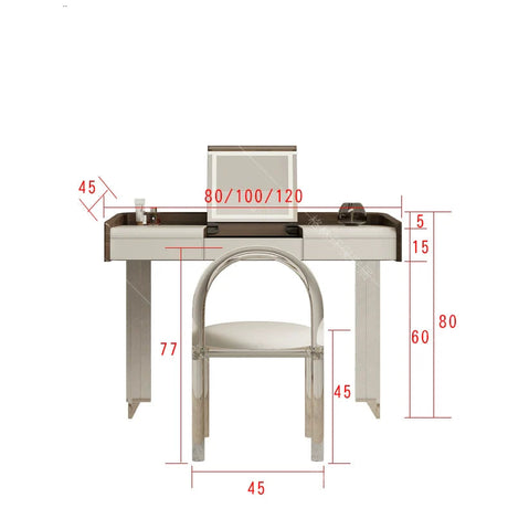 GEPH Ava Light Luxury Bay Window Dressing Table from GEPH