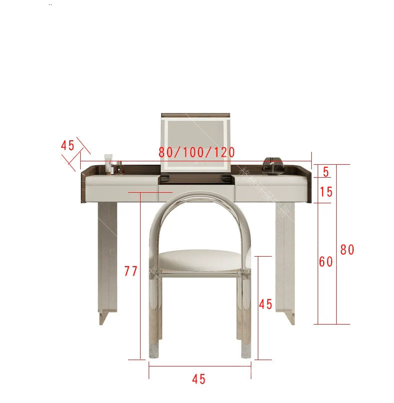GEPH Ava Light Luxury Bay Window Dressing Table from GEPH
