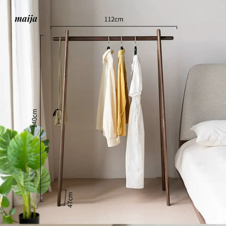 Anderson Walnut Wood Clothing Rack from maija