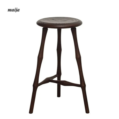 Aiza Solid Wood High Stool from maija