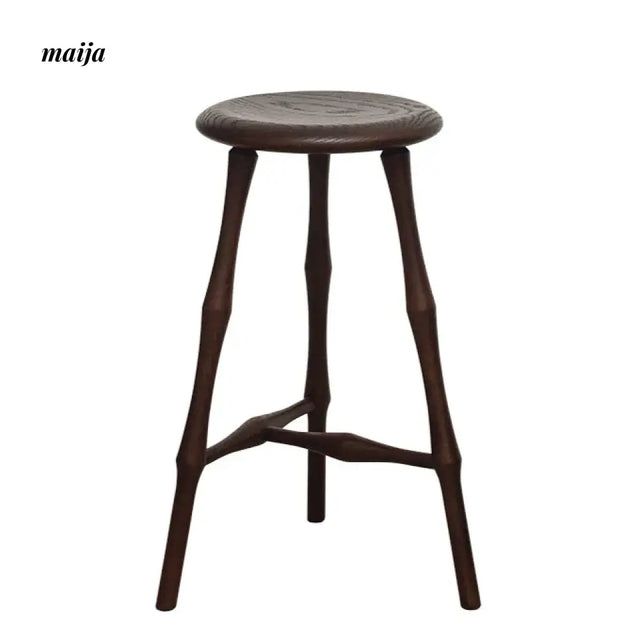 Aiza Solid Wood High Stool from maija