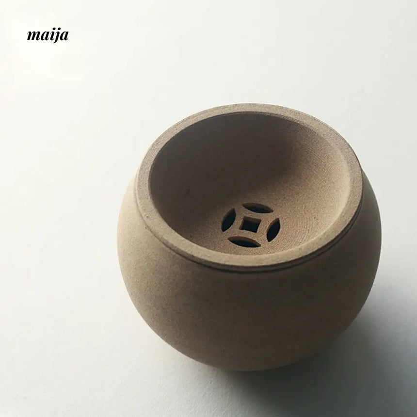 JOTO Handmade Rough Pottery Tea Washing Bowl Set from JOTO