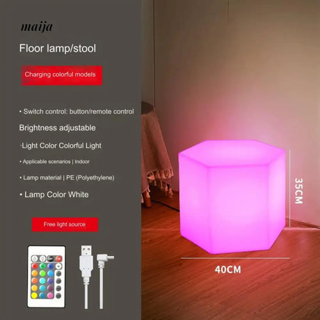 YUNLU Hexagonal Side Table Lamp from MODENG