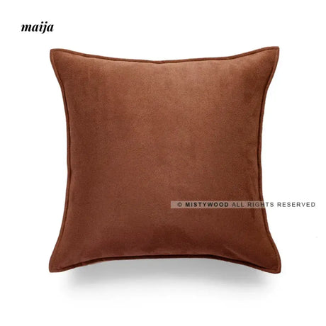MISTYWOOD Suede Pillow with Solid Color Design from MISTYWOOD