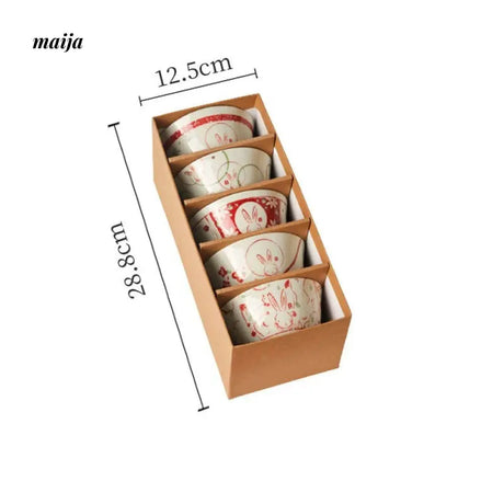 Japanese Ceramic Chie Rice Bowls from maija
