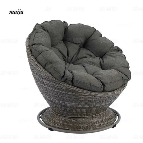 MUJU Depok Waterproof Rattan Swivel Chair from MUJU