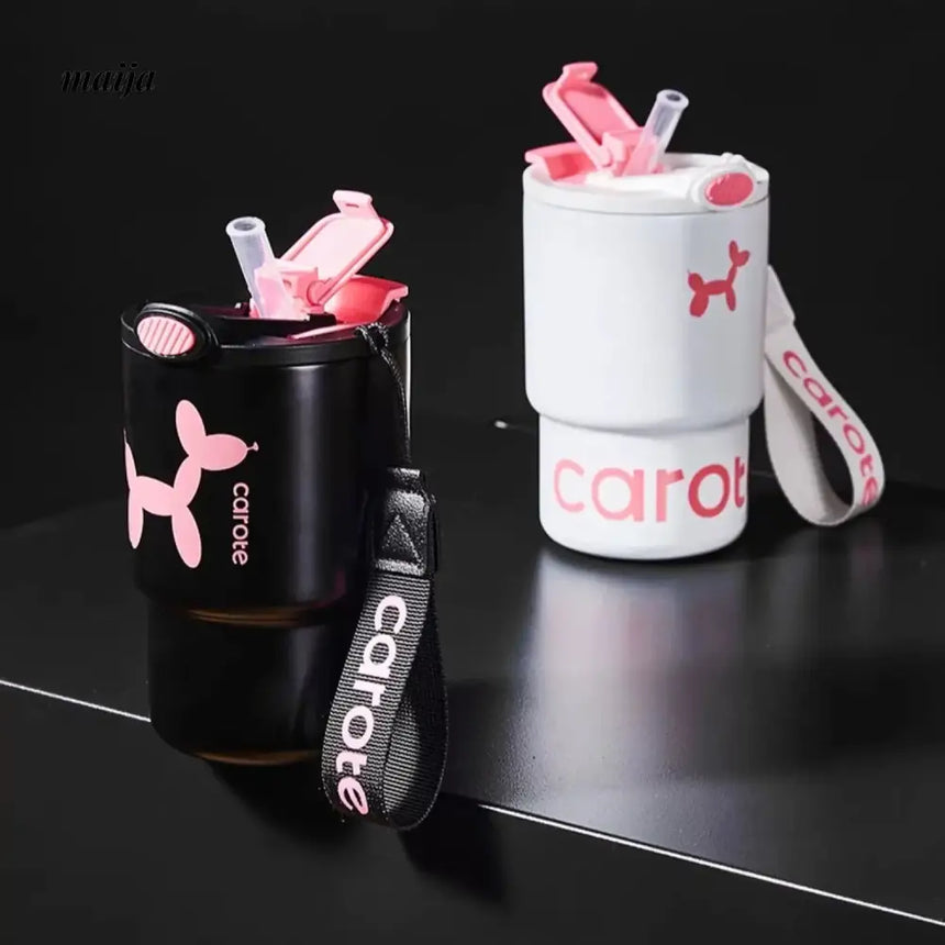CAROTE Coffee Glass Cup with Stainless Steel Handle from CAROTE