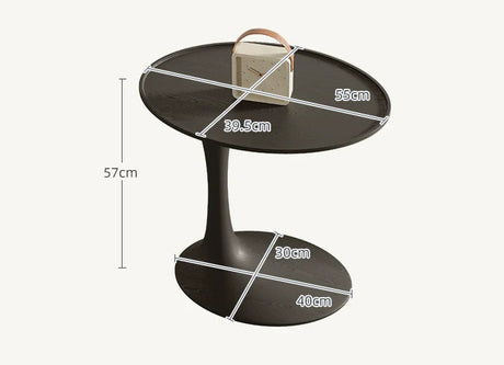 SAMMI Oliver Modern White Wax Wood Side Table from SAMMI