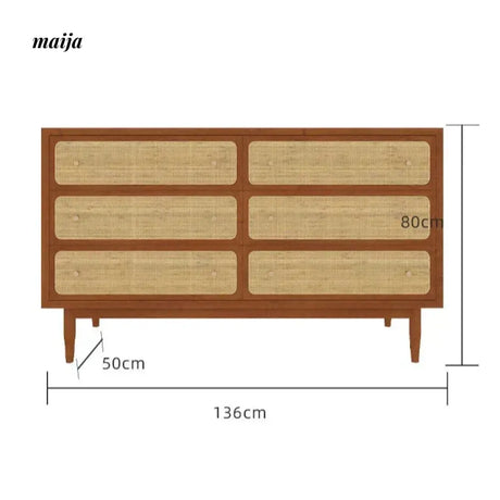 HARUNO Betty Rattan Drawer Cabinet from HARUNO