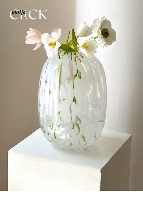 CLICK Big Belly Glass Vase for Hydroponic Flowers from CLICK