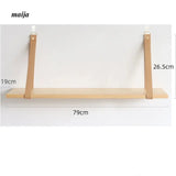 WULIHOME Solid Wood One-Line Shelf Rack with Desktop Storage
