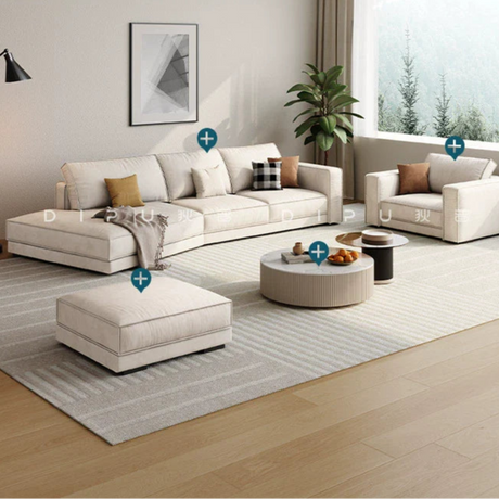 DIPU Daphne Cream Modern Sofa from DIPU