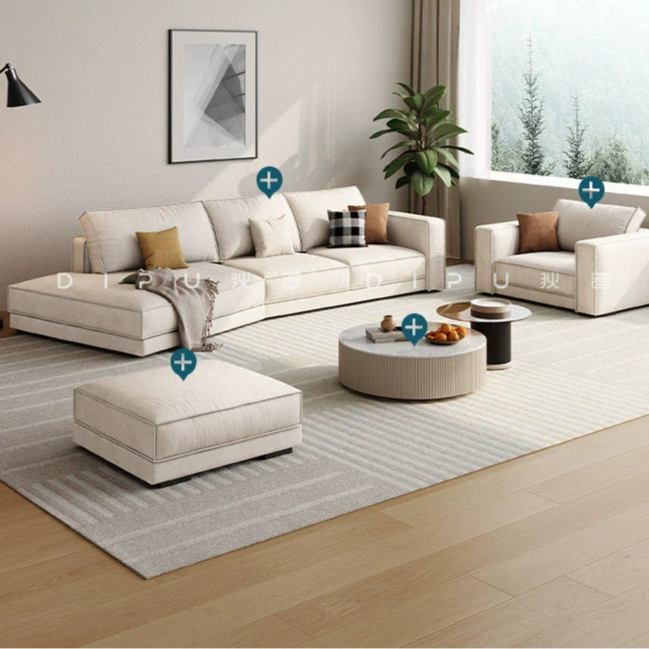 DIPU Daphne Cream Modern Sofa from DIPU