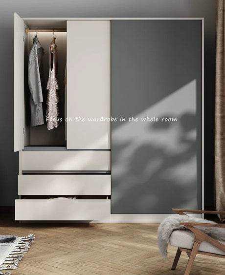 AIWO Ronan Modern Sliding Door Wardrobe with Ample Storage from AIWO