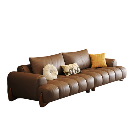 DIPU Ali Retro Cream Piano Leather Sofa from DIPU