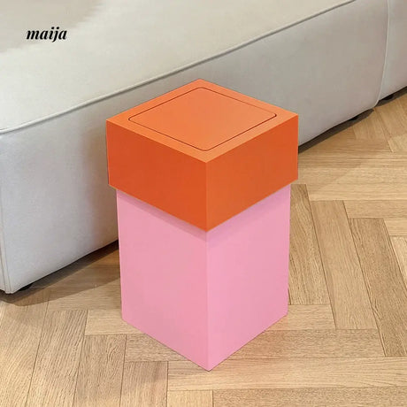 MUSN Cream Wind Trash Bin from MUSN