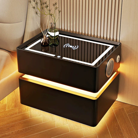 BESTFU Zephyr Smart Bedside Table with Sleek Functionality from BESTFU