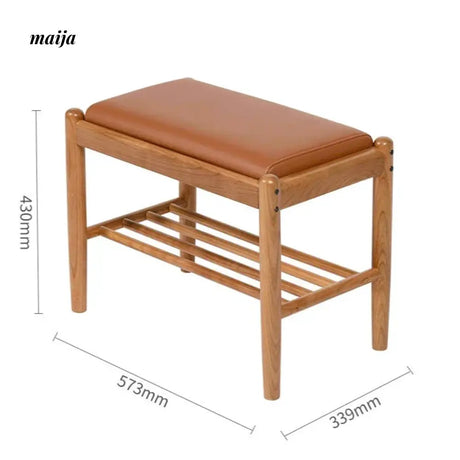 Eliot Solid Wood Shoe Changing Bench from maija